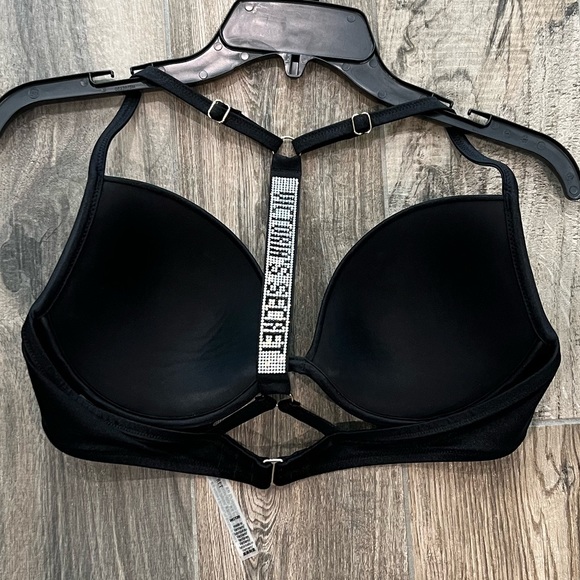 Victoria's Secret Other - VS Shine Strap T-Back Swim Top, Black, 38C, Like New Condition